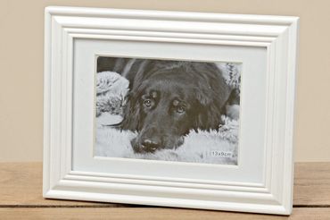 Bilderrahmen Gesa Holz weiß 19 x 24 cm