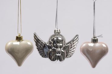 Baumhänger Baumschmuck Engel Herz Christbaumschmuck  Geschenkhänger 3 er Set