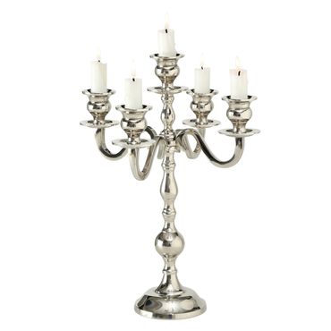 Kerzenleuchter Varas Aluminium silber H 35 cm Stückpreis