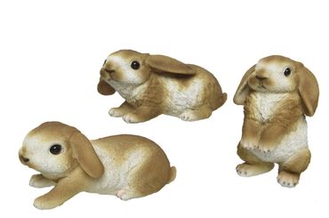 Osterhase Poly Hase Deko 3 Ausführungen Stückpreis