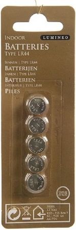 Batterie LR44 Knopfbatterie 1,5 V innen 5 Stück