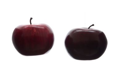 Apfel Dekoapfel aus Foam Weihnachtsdeko Tischdeko 2er Set