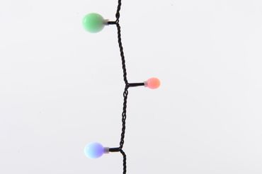 LED Lichterkette 3 m  Außen Innen 40 LED bunt kugelförmig 
