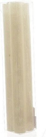 Wachskerze Spitzkerze weiß rustikal 25 cm 4er Set