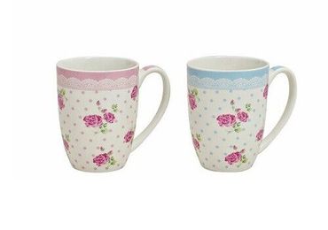 Tassen Becher Kaffeebecher Rose Porzellan 300 ml Stück