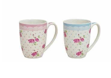 Tassen Becher Kaffeebecher Rose Porzellan 300 ml Stück