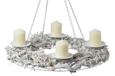 Adventskranz Weidenkranz  Weihnachten Advent Ø 50 cm Höhe 18 cm