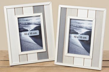 Bilderrahmen Fotorahmen Holz Streifen H 24 cm Stückpreis