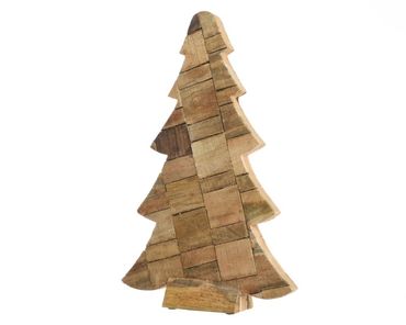 Mango Holz Dekobaum 49x31x10,5cm natur