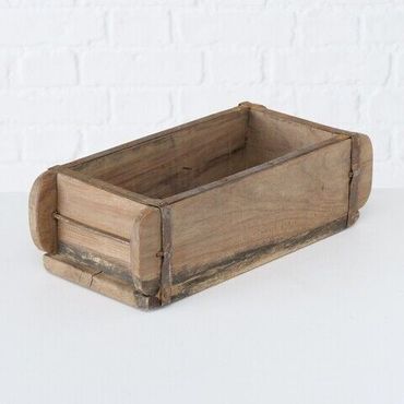 Box Kiste recyceltes Holz Aufbewahrungskiste Deko Handarbeit H 10 cm L 32 cm