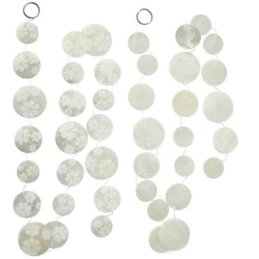 Girlande Muschelgirlande Capiz-Girlande Lale, 2 sort. Türdeko  Stückpreis
