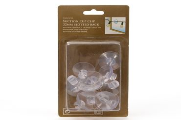 Saugnapf plastik Outdoor L.3.5cm B.3.5cm H.1.5cm klar 12 Stück