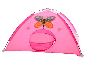 Kinderzelt Spielzelt Polyester Schmetterling rosa