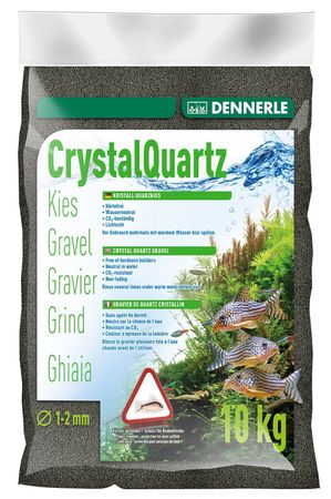 Dennerle Kristall-Quarzkies diamantschwarz 10 Kg