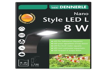Dennerle Nano Style LED L 8 W Aquarium Außen Lampe Aufsteckleuchte
