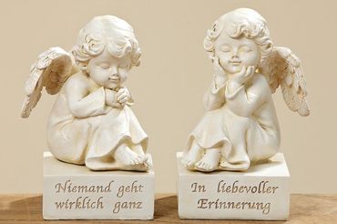 Engel sitzend Taufe Schutzengel Einschulung Hochzeit H 13cm Stück Auswahl Zufall