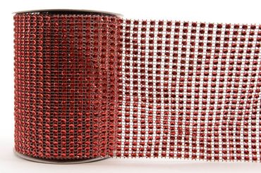 Band Kunststoffband Tischband Tischdeko mit Strass Weihnachten Hochzeit 3m