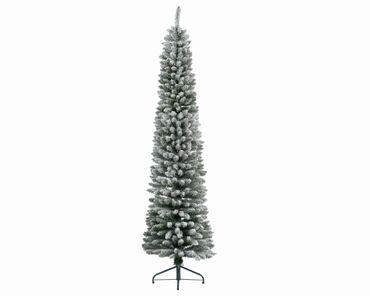 Künstlicher Weihnachtsbaum Pencil Kiefer Ø 60cm H.210cm grün/weiss