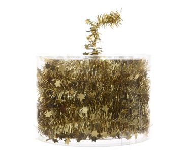 Girlande Sternengirlande Weihnachten Baumschmuck Tischdeko gold 7 m
