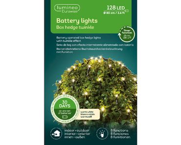 LED Durawise Buxus-Netz Twinkle Effekt 8 Funktionen BO Outdoor
dia80cm
schwarz/warmes weiss