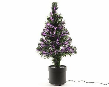Tannenbäumchen Kunststoff Topf mit bunten LED's Weihnachten 90 cm