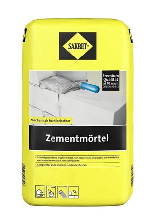 SAKRET Zementmörtel ZM grau 10 kg