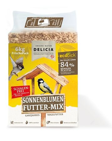 Delicia Sonnenblumen Futter-Mix ecopick 6 kg