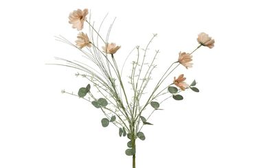 Gerberastrauß mit Gräser Kunstzweig Kunstblume Kunststrauß rosa