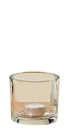 Windlicht Teelicht Vase Glas Übertopf H 8cm