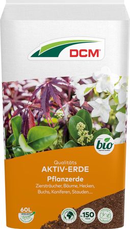 Cuxin DCM Aktiv-Erde Pflanzerde Ziersträucher Hecken Stauden 60 l