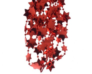 Sternengirlande Kunststoff Ø 2,6 x 270 cm rot