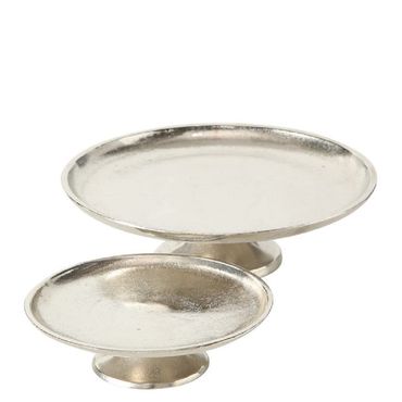 Deko-Teller Flaire D19-26 silber Aluminium 2er Set