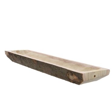 Paulownia Dekoschale 15x54x5cm