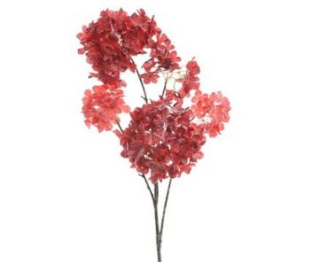Dekoblüte rot Hortensie Hortensienzweig Tischdeko