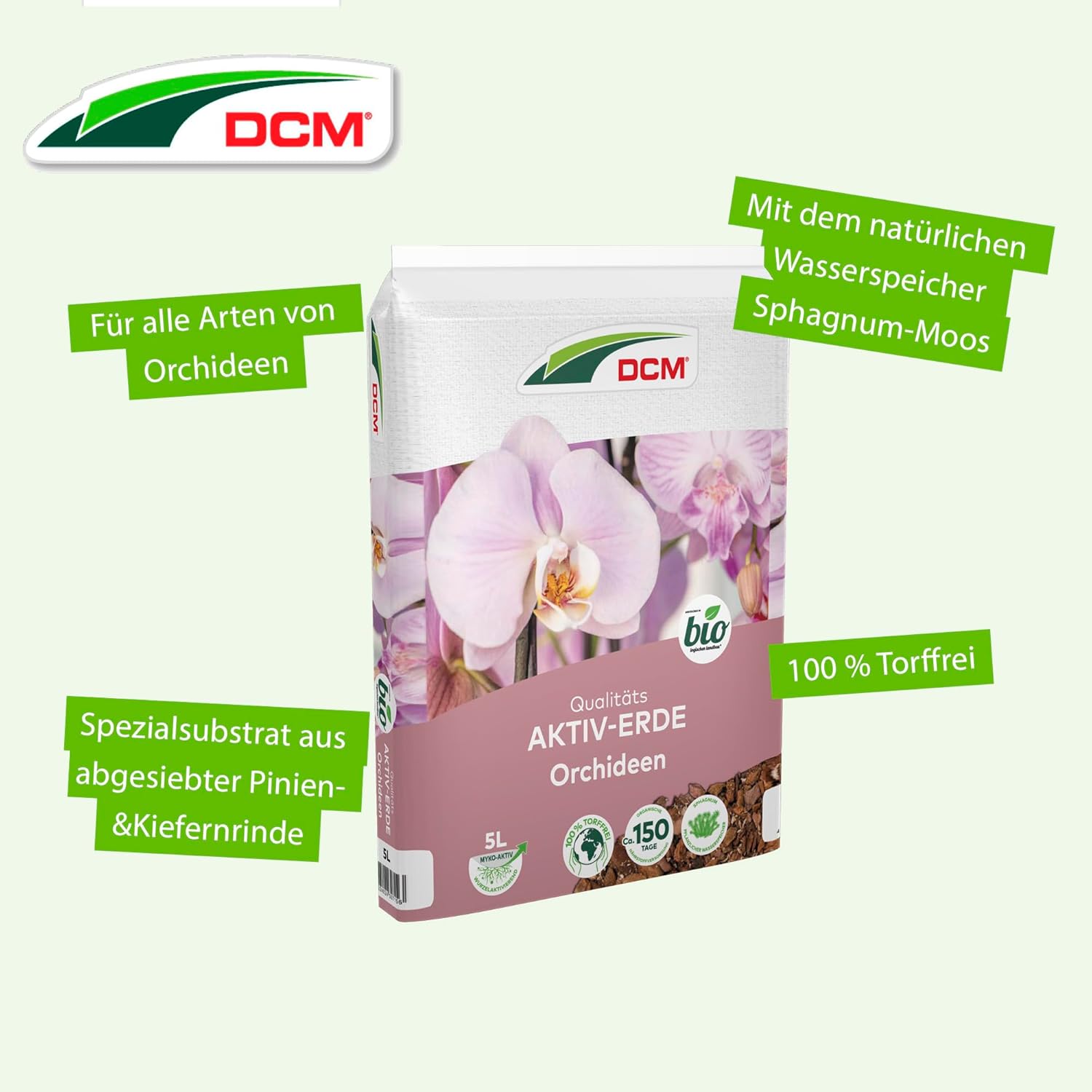 Cuxin DCM Aktiv-Erde Orchideen 5 l | Deko im Trend Shop