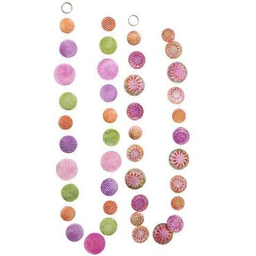 Girlande Capiz Girlande Permutt 180 cm Pink 2er Set