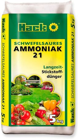 Hack Schwefelsaures Ammoniak Stickstoff Dünger 5 kg Gartendünger