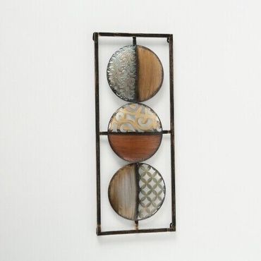Wandbild Wandobjekt Amporo  Wanddeko Metall Braun Kupfer Gold