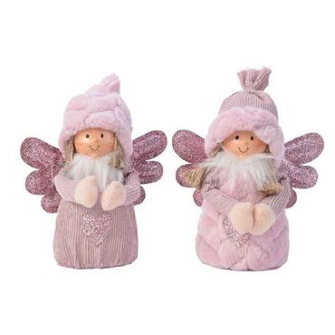 Engel Schutzengel Weihnachten Geschenk pink Plüsch 18 cm Stückpreis