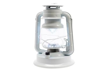 Laterne Sturmlaterne LED Licht Campinglampe dimmbar H 34 cm weiß