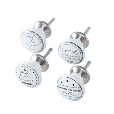 Boltze Möbelgriffe Beatrice 4teilig Keramik Dekoration Möbel Geschenk