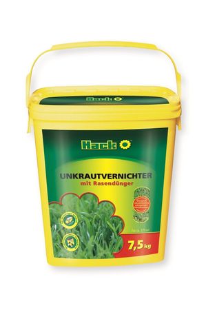 Hack Unkrautvernichter mit Rasendünger 7,5 kg Eimer