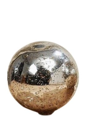 Deko-Kugel Glas silber Ornamente Ø 16 cm Stückpreis