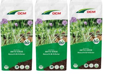 Cuxin Aktiv-Erde Anzucht & Kräuter 3 x 20 l