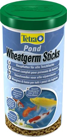 Tetra Pond Wheatgerm Sticks Fischfutter Herbst & Frühjahr für Teichfische 1 L