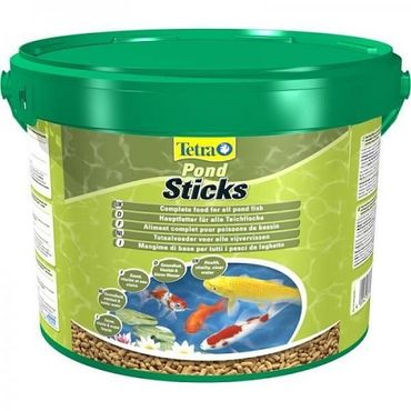 Tetra Pond Sticks Fischfutter Hauptfutter für alle Gartenteichfische 10 L Eimer