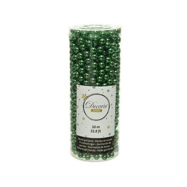 Perlenkette Perlenband Perlengirlande Kunststoff Ø 0,8 cm Länge 10 m ilex grün