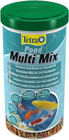 Tetra Pond Multi Mix Fischfutter Hauptfutter Sticks Flocken 1 Liter