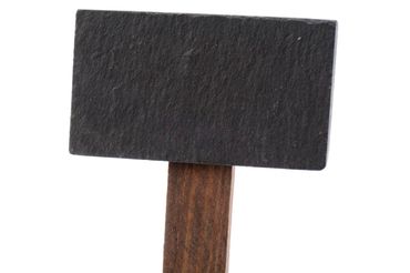 Gartenstecker Schiefer, 7,5 x 34 cm braun/schwarz