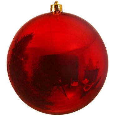 Christbaumkugeln Weihnachtskugeln bruchfest Ø 14 cm 1 Stück rot glanz